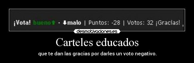 Carteles educados -