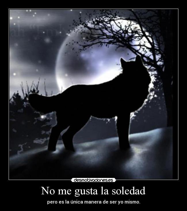 No me gusta la soledad - 