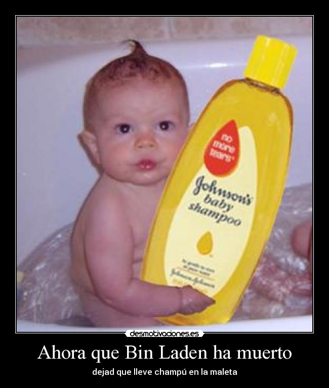Ahora que Bin Laden ha muerto - dejad que lleve champú en la maleta