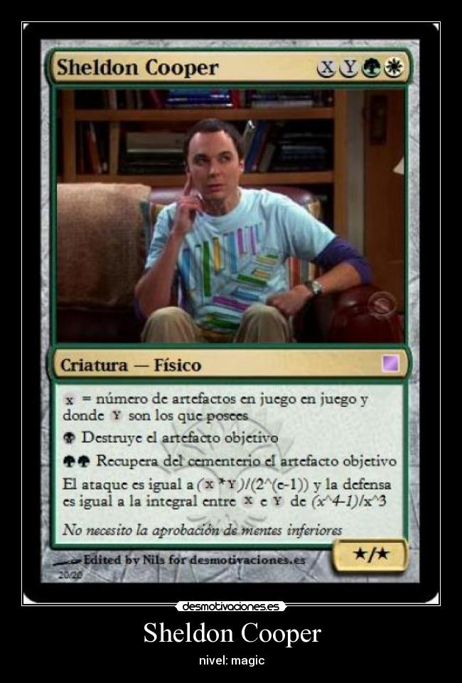 Sheldon Cooper - nivel: magic