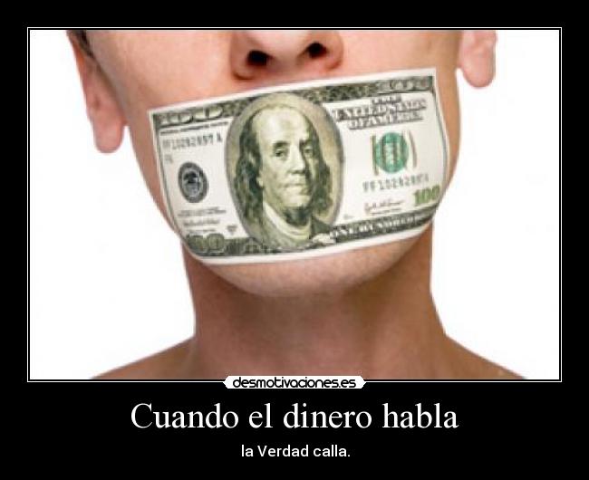 carteles dinero dinero desmotivaciones