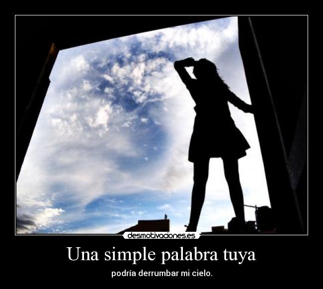 Una simple palabra tuya - 
