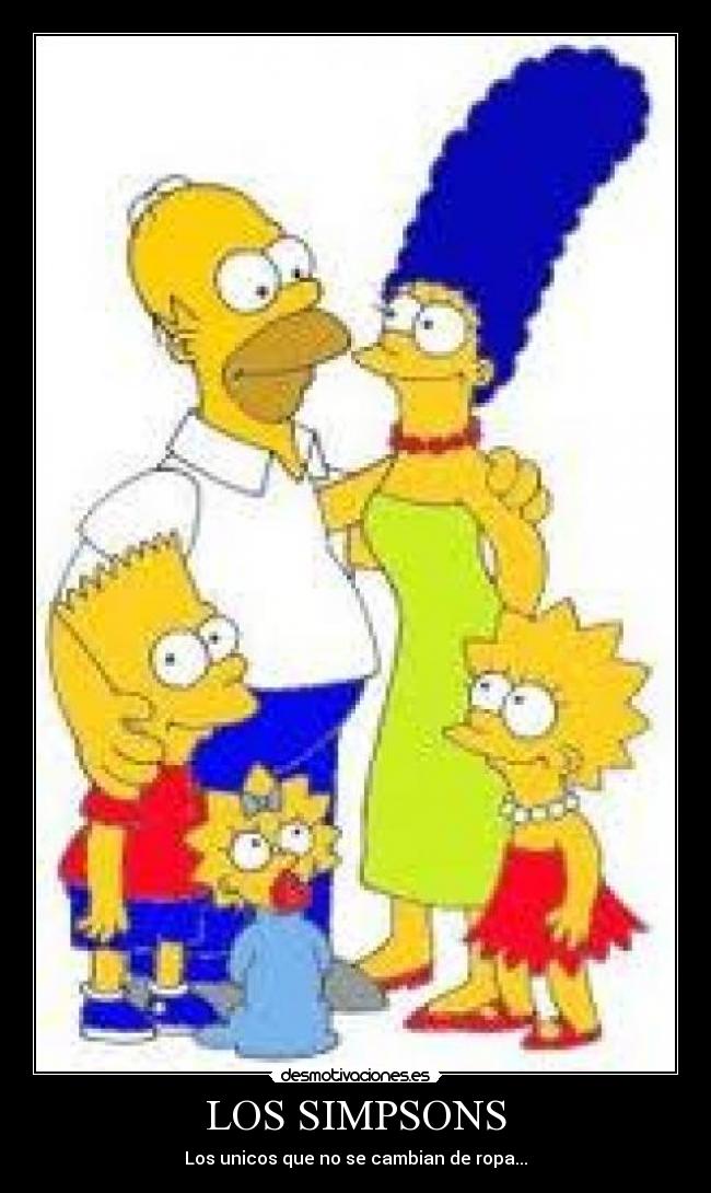 LOS SIMPSONS - Los unicos que no se cambian de ropa...