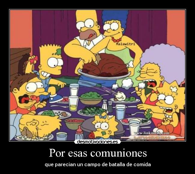 Por esas comuniones -