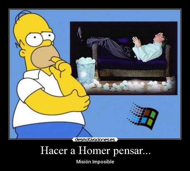Hacer a Homer pensar... - Misión Imposible