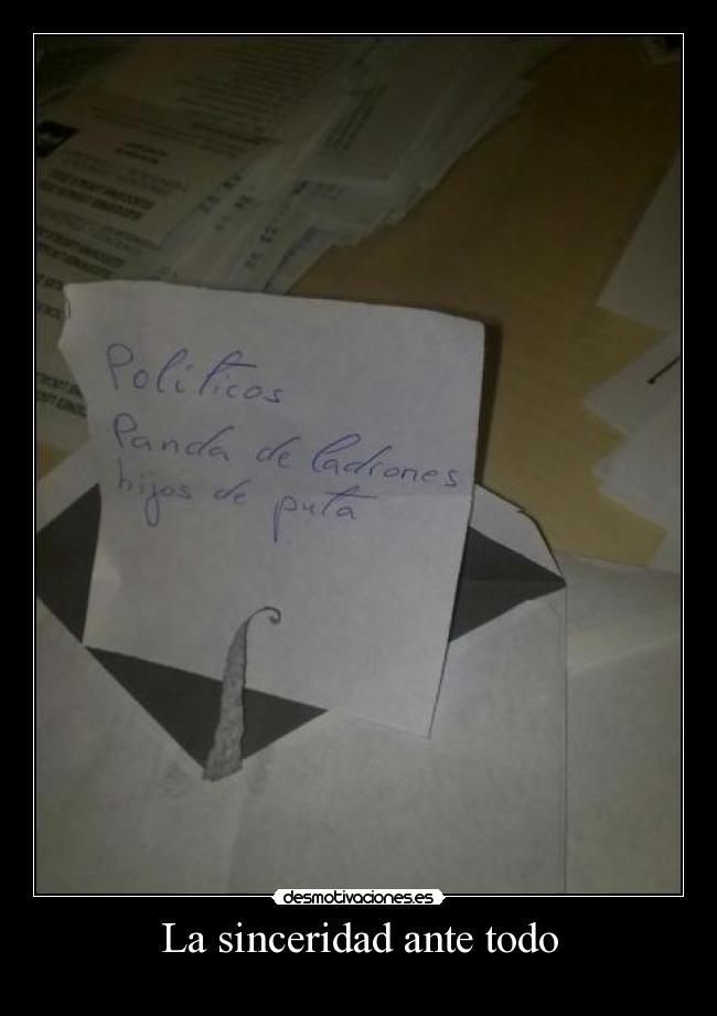 carteles sinceridad desmotivaciones