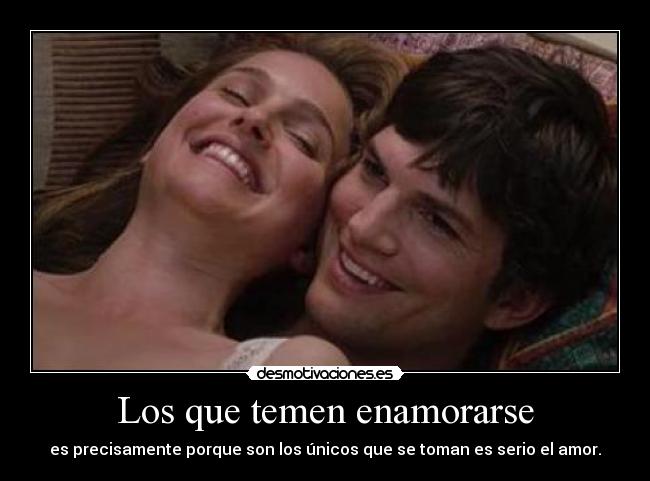 Los que temen enamorarse -