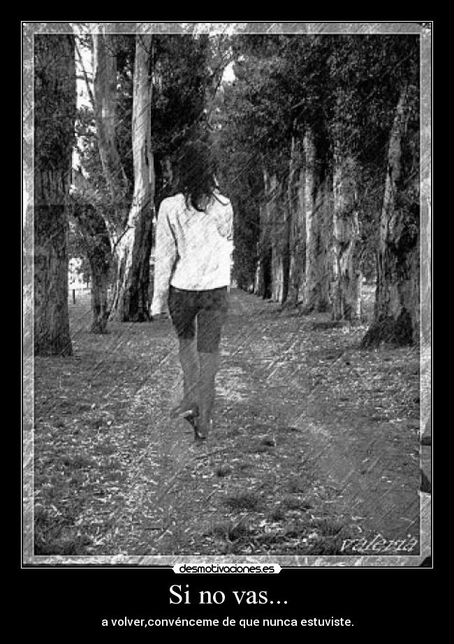 Si no vas... -
