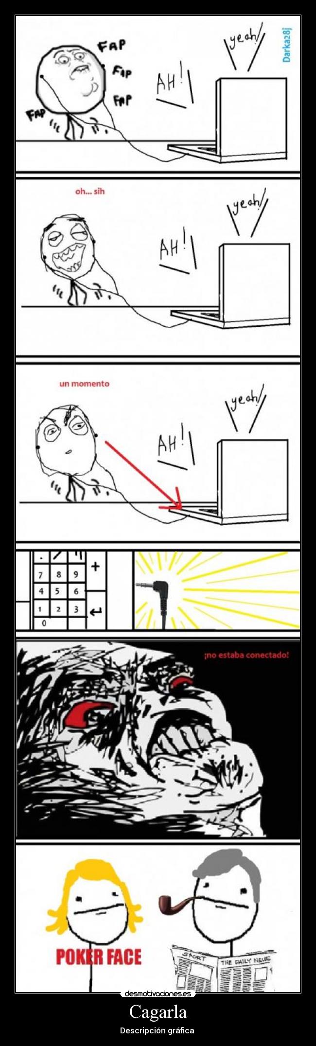 Cagarla - Descripción gráfica