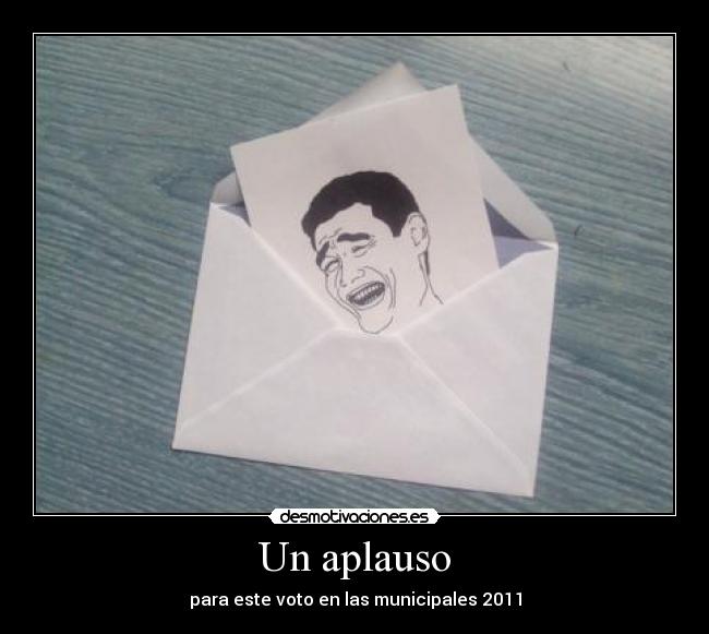 Un aplauso -