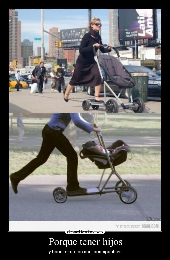 Porque tener hijos - y hacer skate no son incompatibles