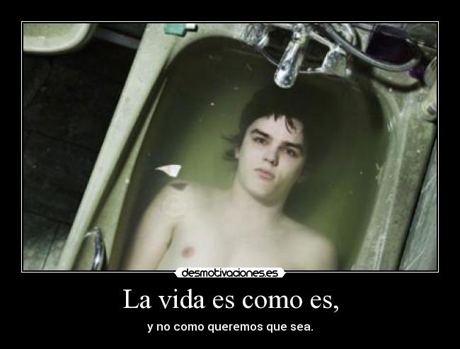 La vida es como es, - 
