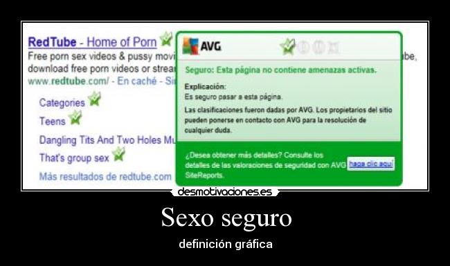 Sexo seguro - definición gráfica