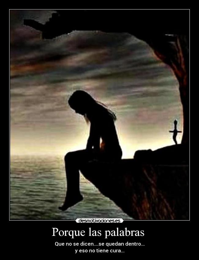 Porque las palabras -