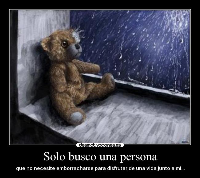 Solo busco una persona -