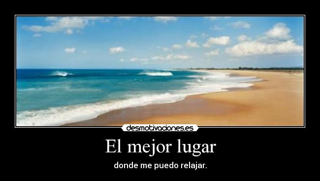 carteles playa sol lugar relajar desmotivaciones