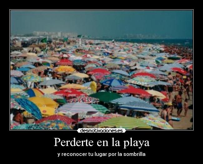 Perderte en la playa -