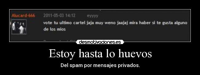 Estoy hasta lo huevos - 