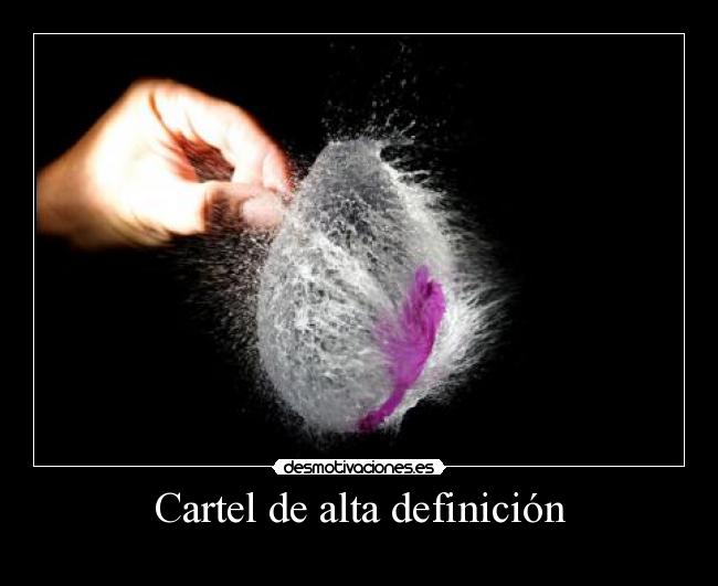 Cartel de alta definición - 