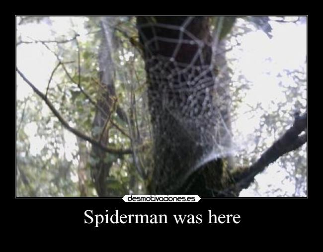 Spiderman was here - 