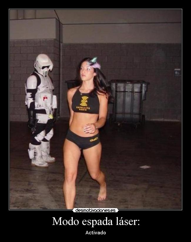 Modo espada láser: - Activado