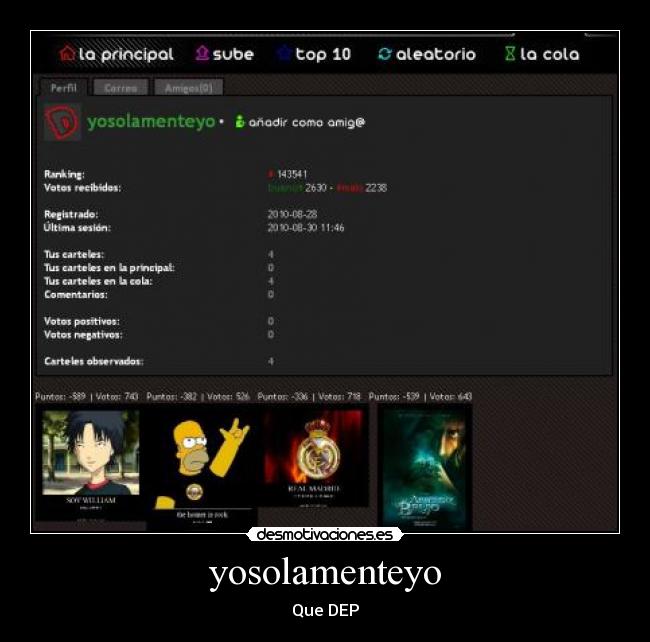 yosolamenteyo - Que DEP