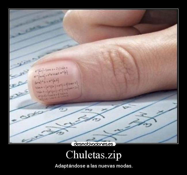 Chuletas.zip - Adaptándose a las nuevas modas.