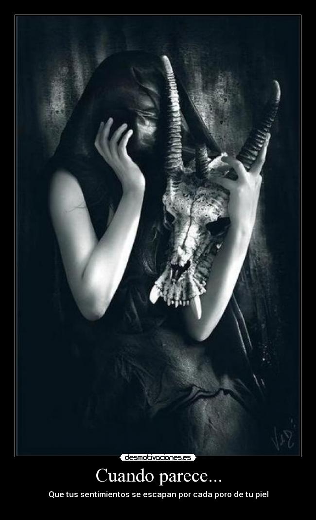 Cuando parece... - Que tus sentimientos se escapan por cada poro de tu piel
