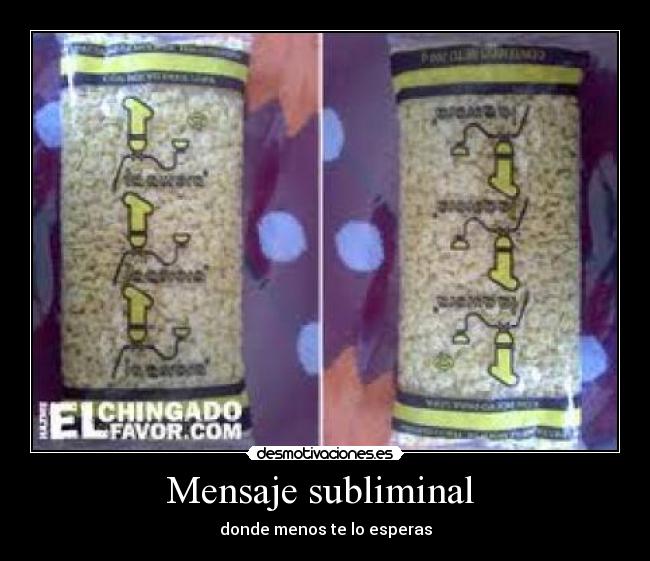 Mensaje subliminal -