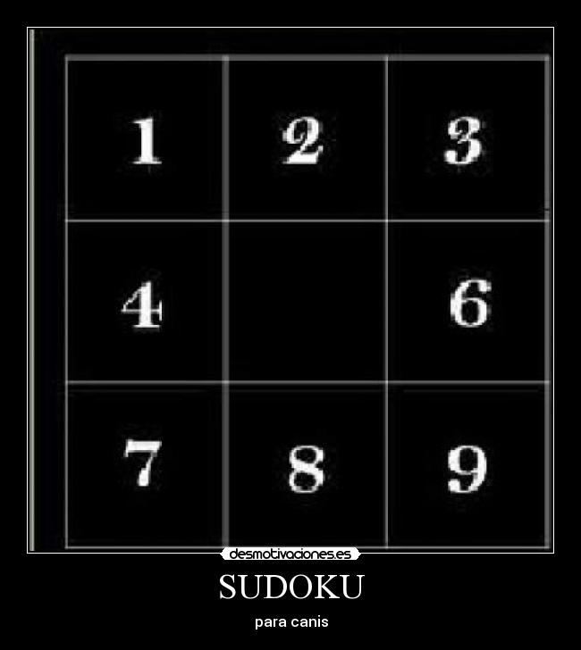 carteles sudoku desmotivaciones