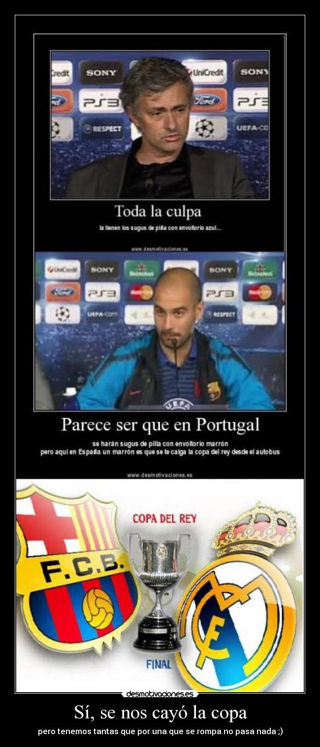 Sí, se nos cayó la copa - 