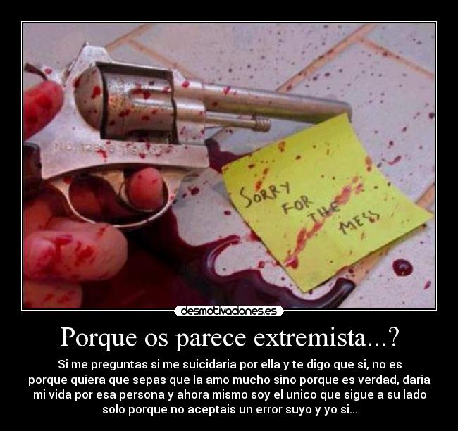 Porque os parece extremista...? - 