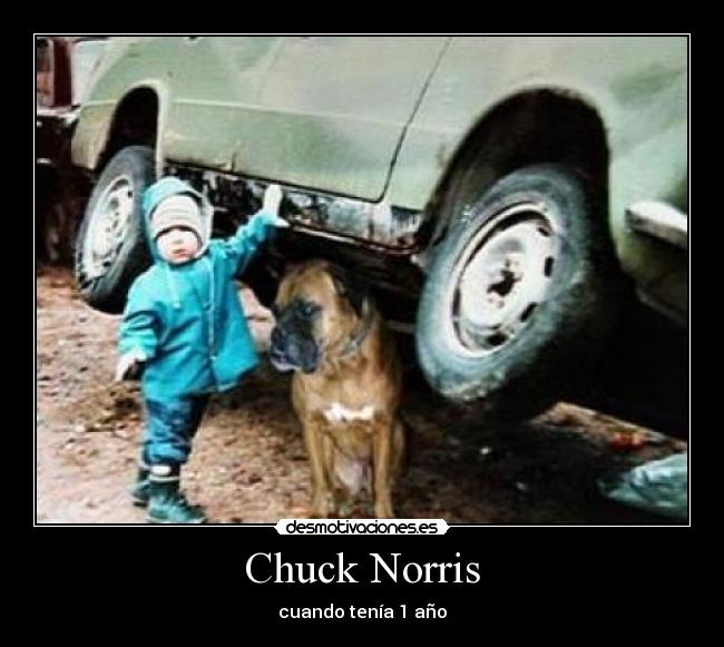 Chuck Norris - cuando tenía 1 año