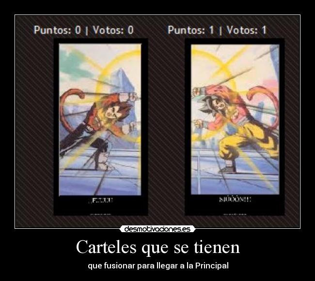 Carteles que se tienen -