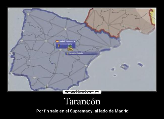 Tarancón - Por fin sale en el Supremacy, al lado de Madrid