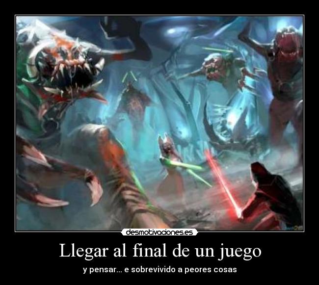 Llegar al final de un juego -