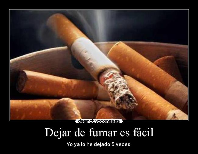Dejar de fumar es fácil - 