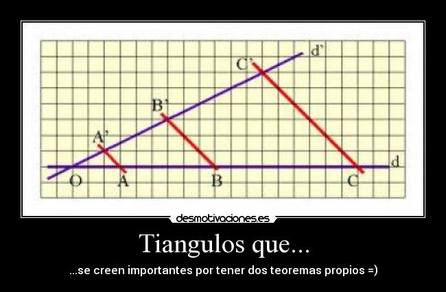 Tiangulos que... -