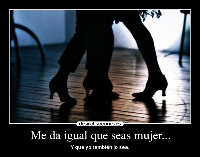 carteles mujer mujer amor desmotivaciones