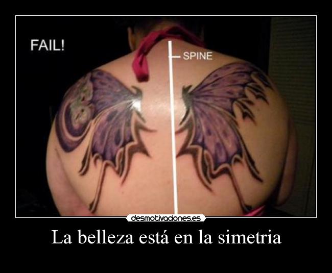 La belleza está en la simetria -