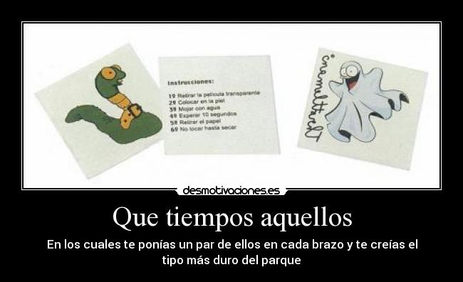 Que tiempos aquellos -