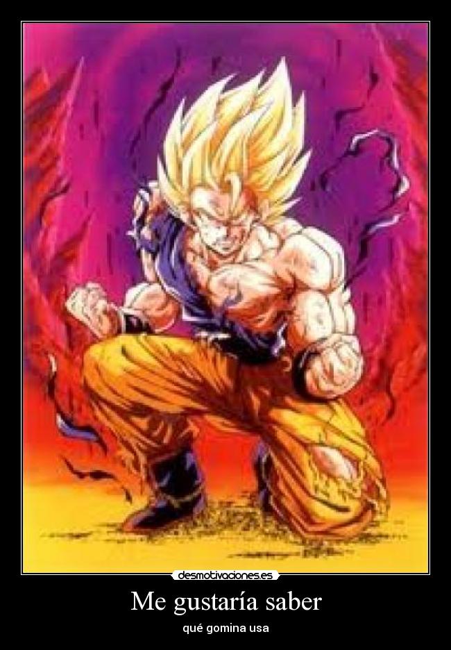 Me gustaría saber - qué gomina usa