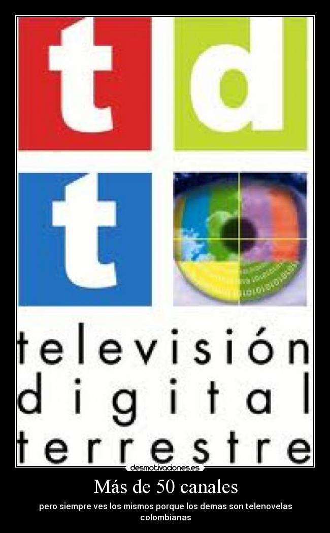 Más de 50 canales -