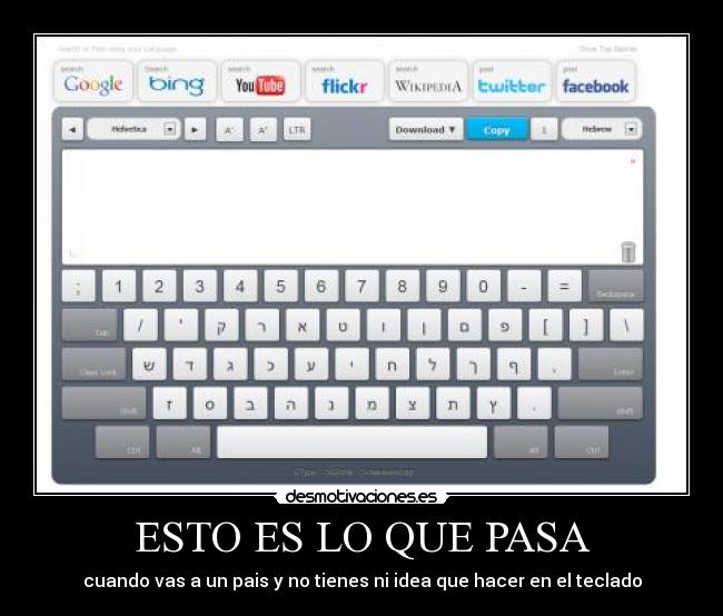 ESTO ES LO QUE PASA - cuando vas a un pais y no tienes ni idea que hacer en el teclado