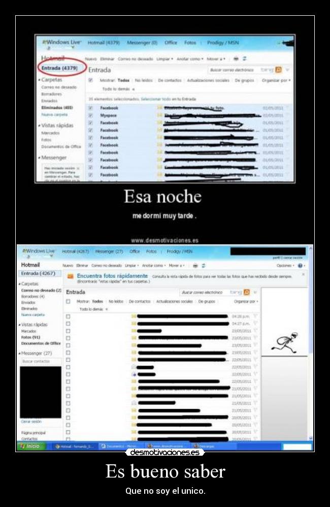 Es bueno saber - Que no soy el unico.