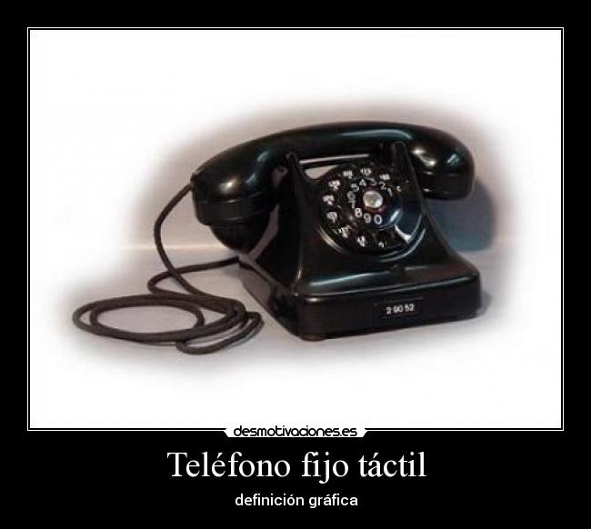 Teléfono fijo táctil - definición gráfica