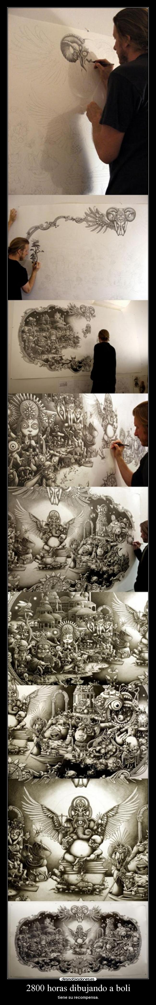 2800 horas dibujando a boli - 
