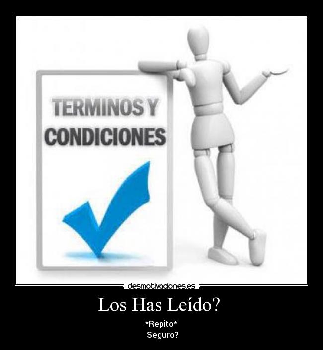 carteles terminos condiciones desmotivaciones