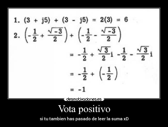 Vota positivo - 