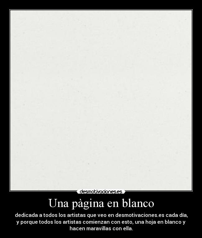 Una pàgina en blanco -